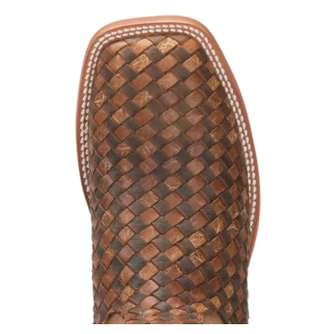 Men's Anderson Bean Horse Power Toast and Honey Woven Square Toe